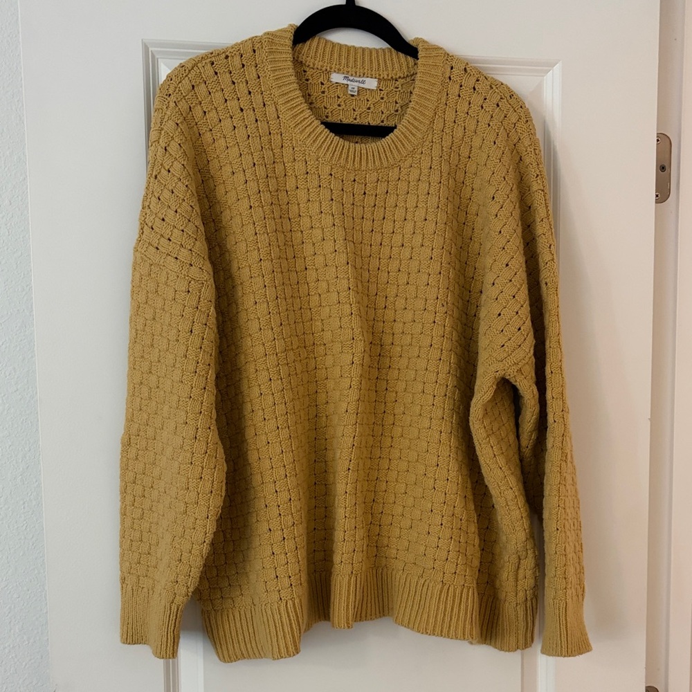 Madewell Mustard Knit Sweater